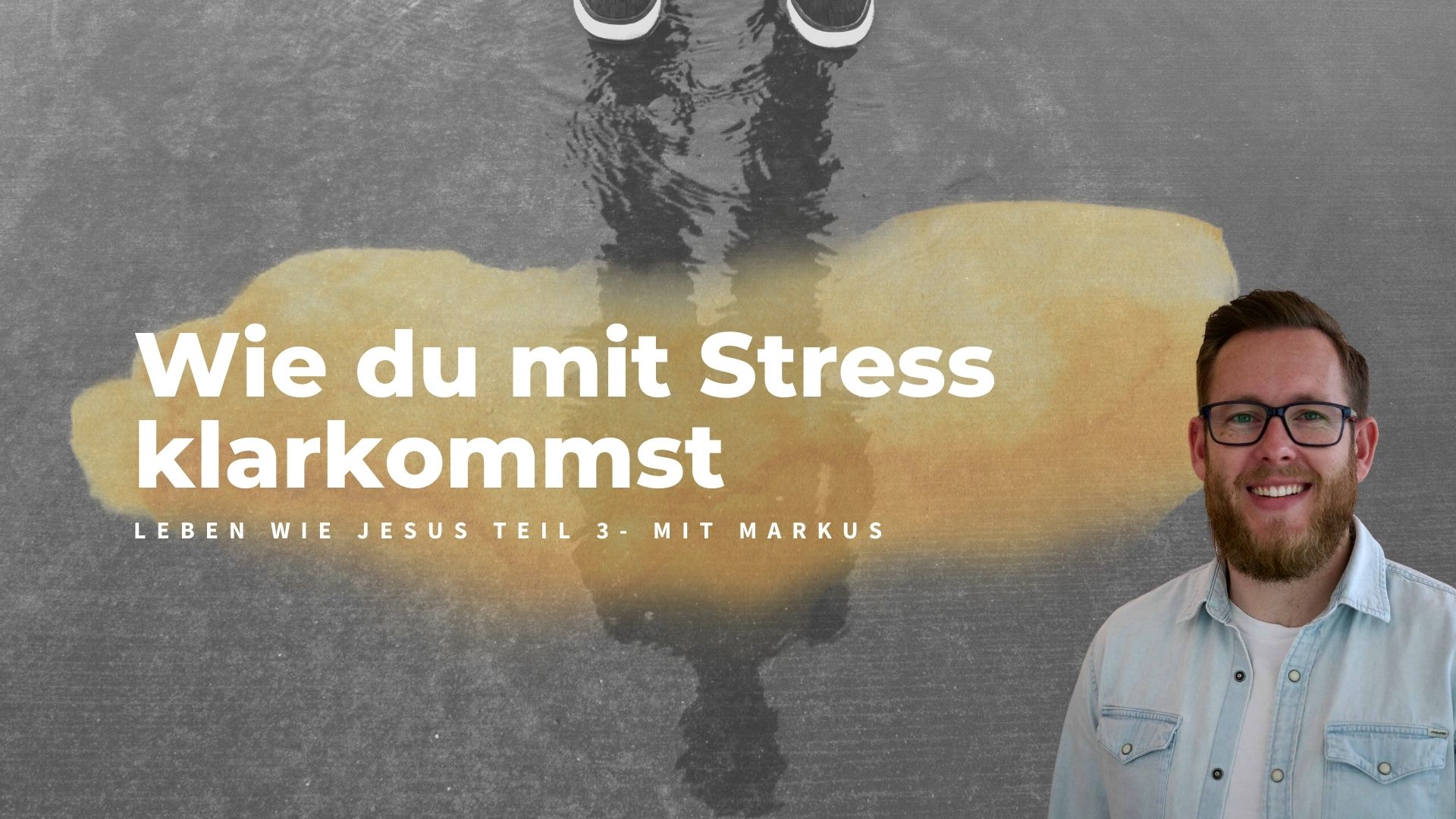 Markus predigt über den Umgang mit Stress im Rahmen der Reihe 